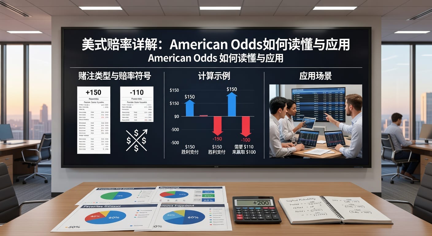 美式赔率 American Odds 详解：计算方法与体育博彩应用